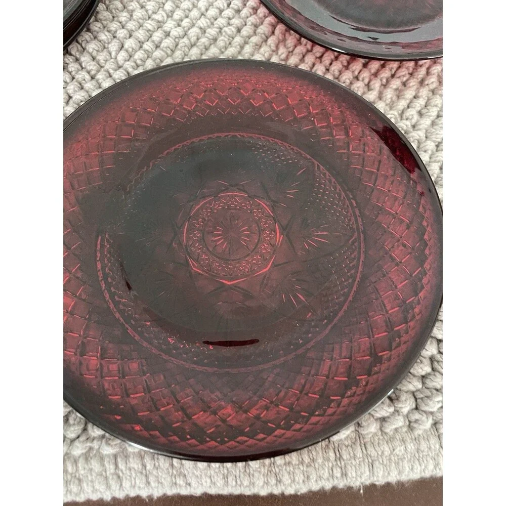 Cristal D'Arques Durand Luminarc Red Glass 8